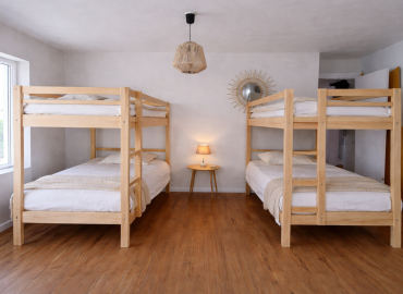 Chambre d'Hotes vue mer Plestin les Greves Pichodour lits superposés