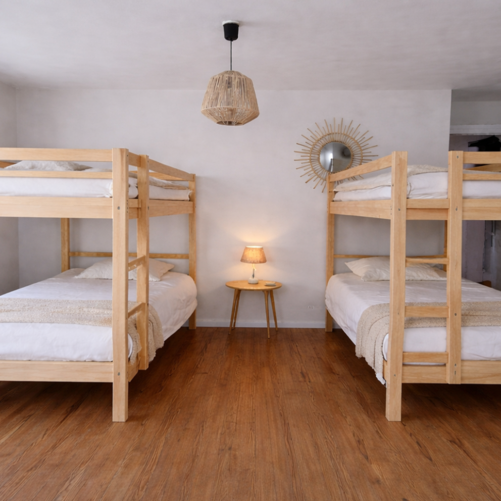 Chambre d'Hotes vue mer Plestin les Greves Pichodour lits superposés